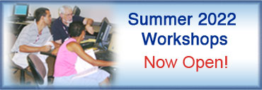Summer 2022 Workshops Now Open